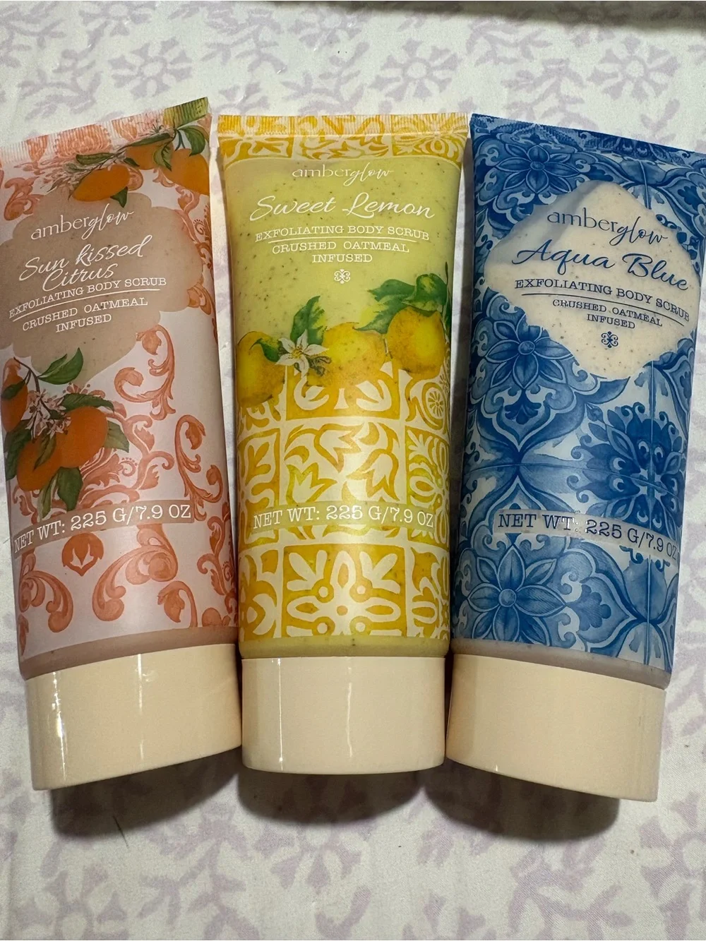 Exfoliating Body Scrub Trio — Sun Kissed Citrus, Sweet Lemon, Aqua Blue